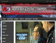 Tablet Screenshot of northbaytrappers.ca